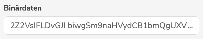 Binärdaten