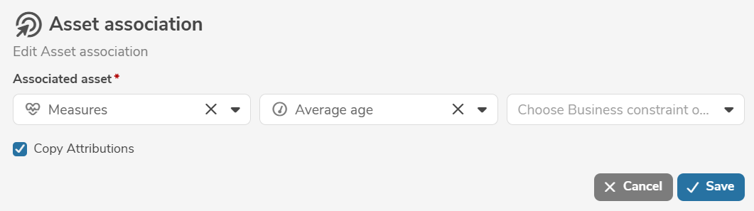 Asset association Edit